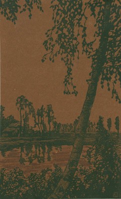 Павлов Иван Николаевич. Лот из 12 линогравюр 1919 г. и фотографии художника в папке: